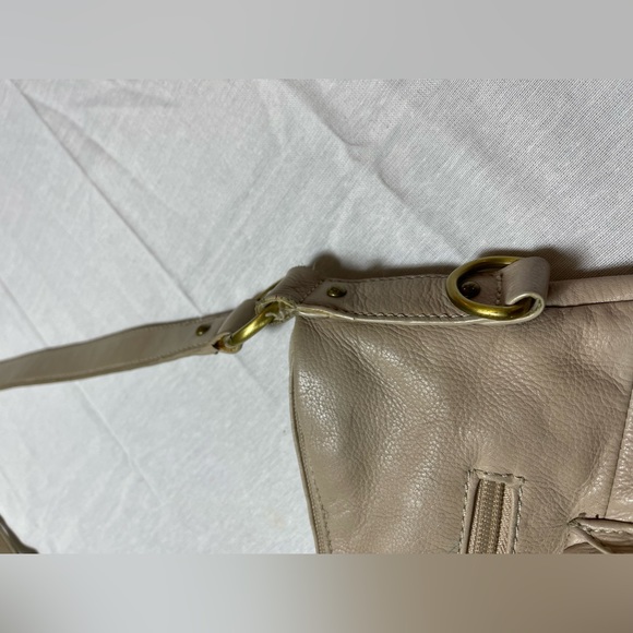 Vintage Stone & Co. Brown Tan Leather Shoulder Bag Purse - Picture 7 of 9